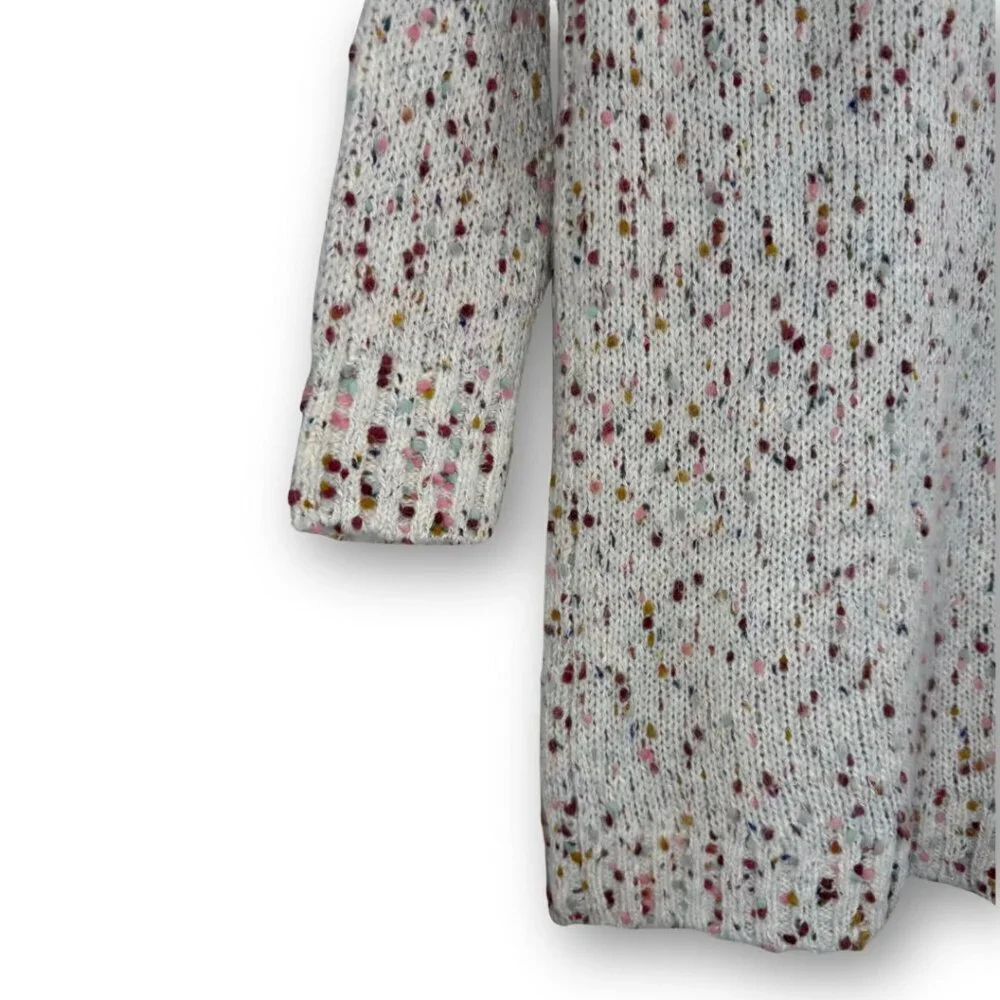 NWOT Loft Multicolor Boucle Mock Neck Sweater Dress Size Medium
